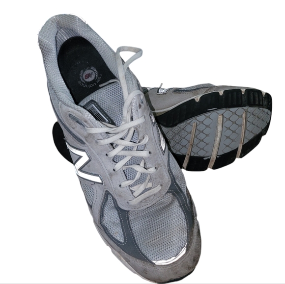 New Balance 990v4 Gray Made In USA Shoes Sneakers Men’s Size 12 - Picture 7 of 8